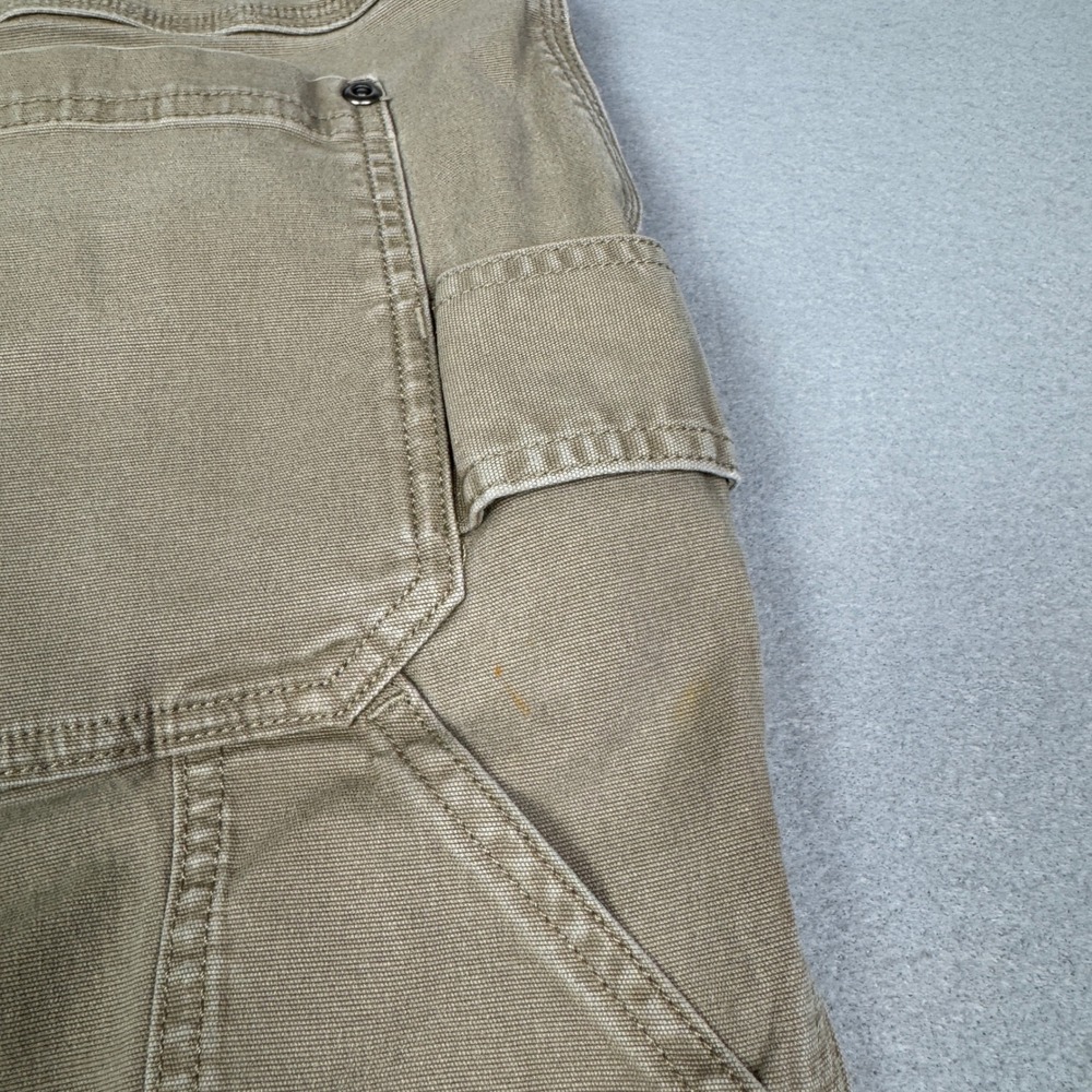 Duluth Trading Co Fire Hose Flex Men 42x32 Khaki Tan Work Pants Cotton Spandex - Picture 6 of 11